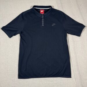 Nike Tech 2.0 Polo 'Triple Black' Mens L Short Sleeve Performance Shirt 727342